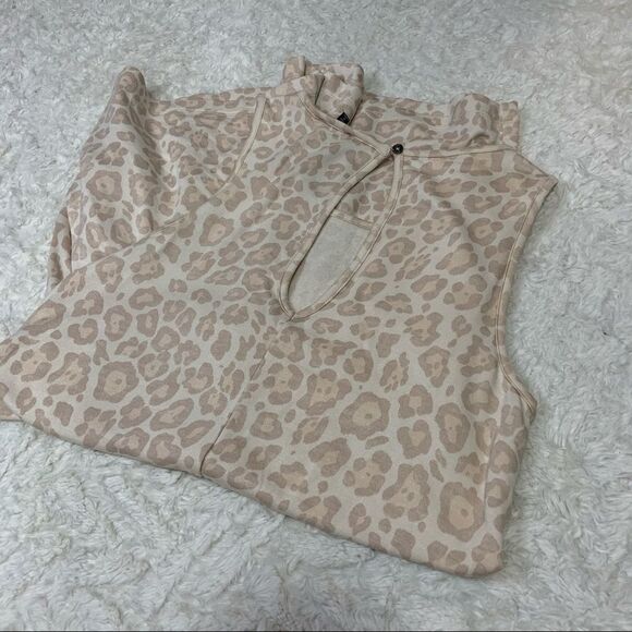 🆕 Splendid Romper Animal Print Leopard Sleeveless - Picture 2 of 8